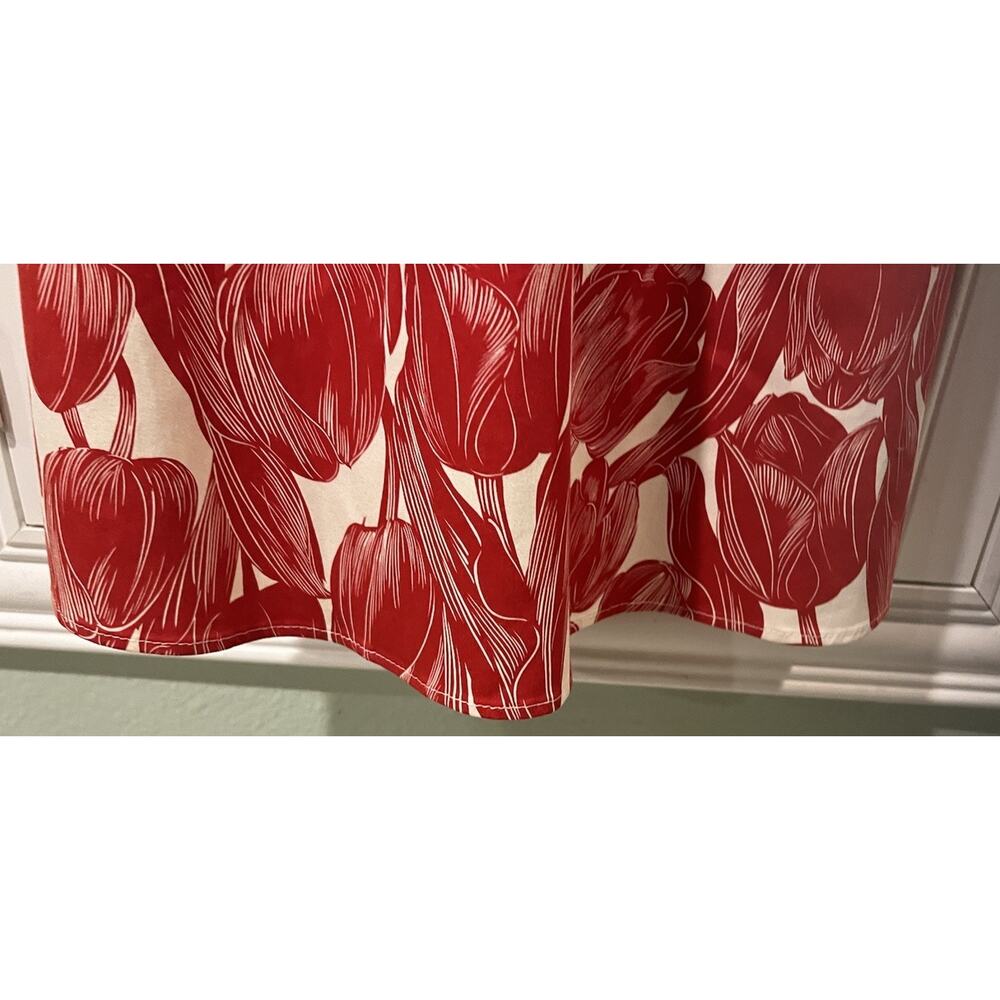 Notice Red flower Summer Dress Size 4 Red - Picture 3 of 6